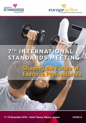 Locandina International Standards Meeting 2016